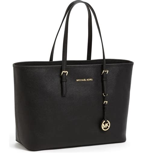 michael michael kors jet set saffiano tote|michael kors saffiano large tote.